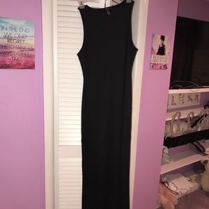 Black maxi dress